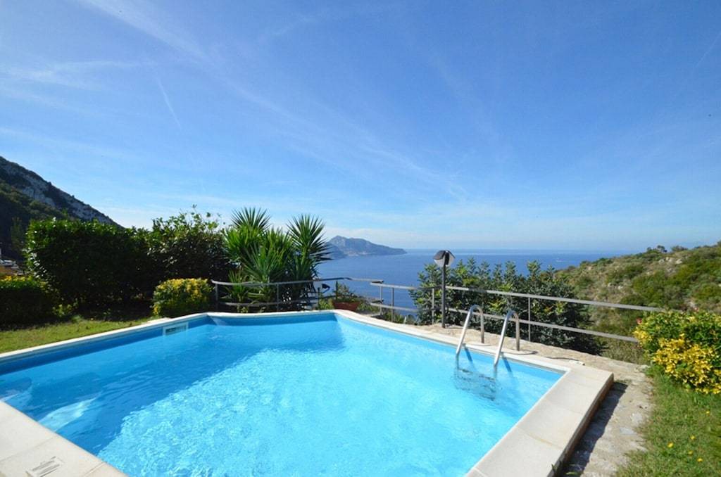 Termini Villa | AMORE RENTALS - Villa Posidonia 1 with Sea View, Swimming Pool and Garden