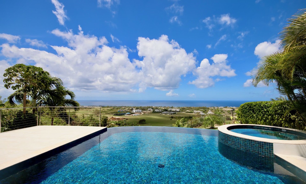 Deanes Villa | Caribbean Dream wows with ocean views from the sunny poolside deck.