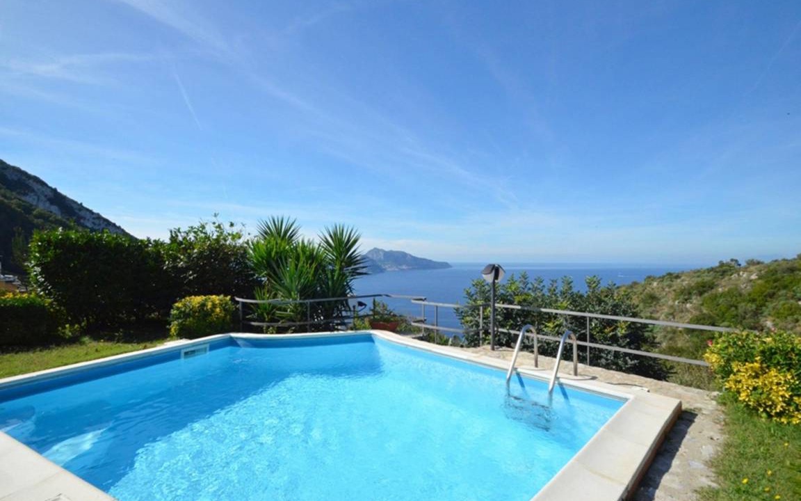 Termini Villa | Villa Posidonia 2 with Sea View, Swimming Pool and Garden