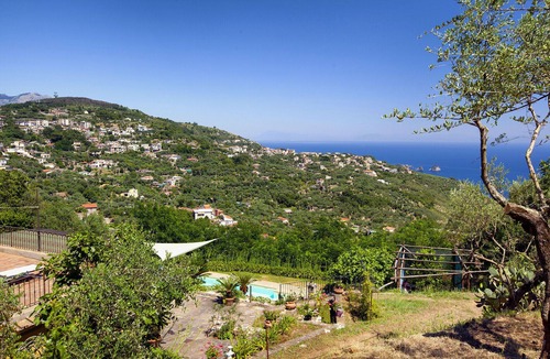Sant'Agata sui Due Golfi Villa | AMORE RENTALS - Villa dei Galli with Private Pool, Sea View, Garden, Parking and Air Conditioning