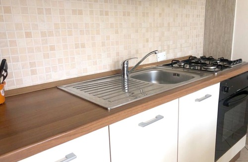 Praia a Mare Apartment | Nice one bedroom apartment with garden and parking space 1.5 km from the sea