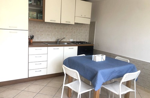 Praia a Mare Apartment | Nice one bedroom apartment with garden and parking space 1.5 km from the sea