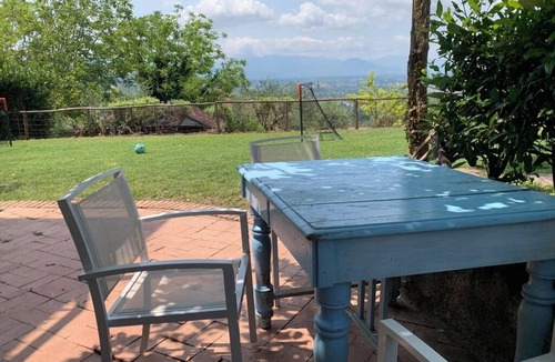 Cassino House | Small villa with a view of the Cassino valley and montecassino with its abbey.