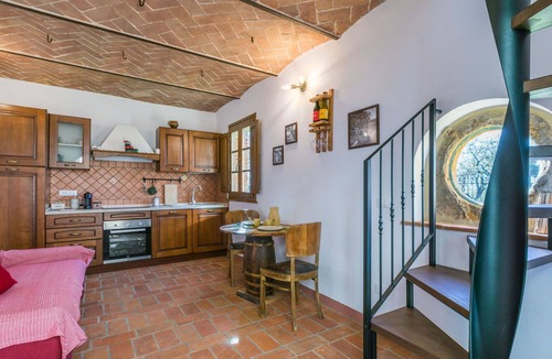 Montescudaio House | Stunning private villa for 3 guests with WIFI, A/C, patio and panoramic view