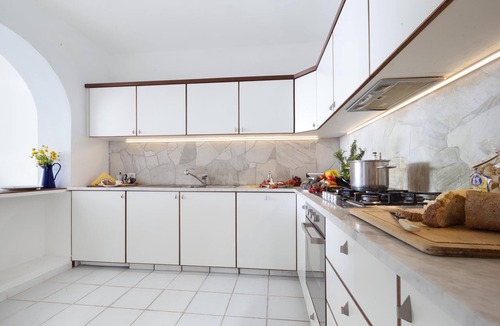 Massa Lubrense Villa | Villa del Sole with Sea View, Direct Sea Access, Parking and Air Conditioning
