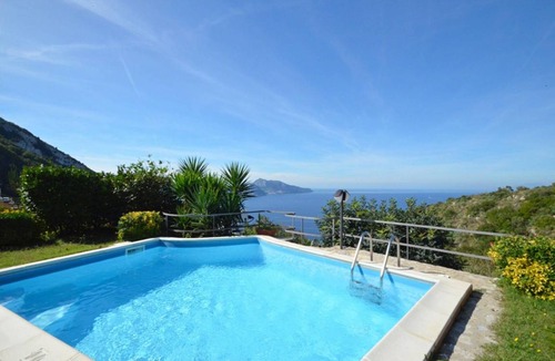 Termini Villa | Villa Posidonia 2 with Sea View, Swimming Pool and Garden