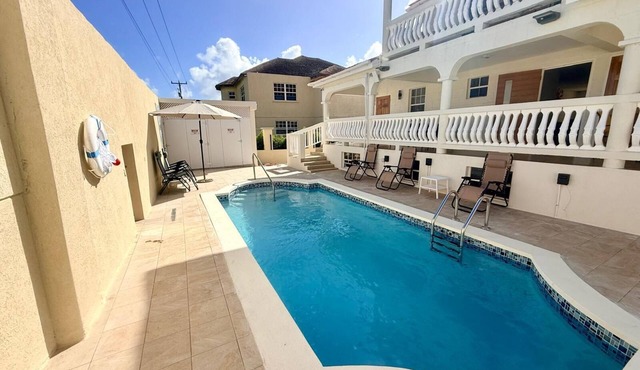Barbados Bliss at Platinum Palace | Poolside 3-Bed | Oistins