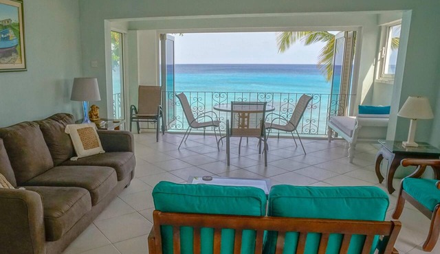 Beautiful 2-Bedroom Apartment right on the beach in this tranquil little bay