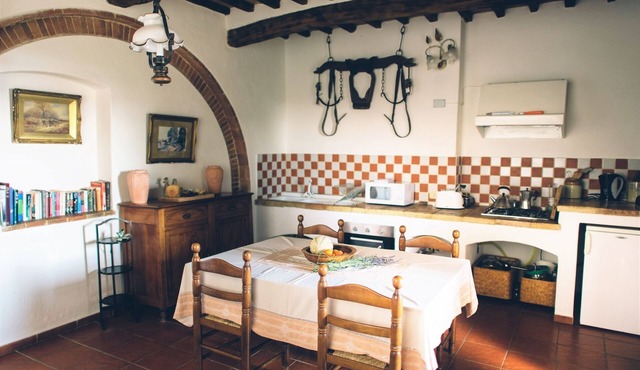 Beautiful apartment in Chianti on organic farm with pool and 360° sunset views in Siena