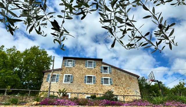 Privately Located Country House in the middle of nature with pool, pizza oven and WIFI in Dolceacqua