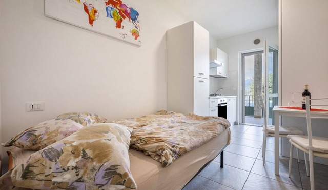 Studio Apartment 'Tiny' with Shared Terrace and Wi-Fi in Brenzone