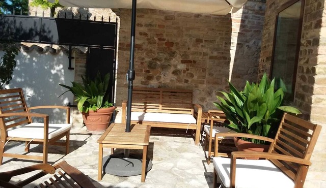 Typical popular Italian newly restored house in the heart of the village