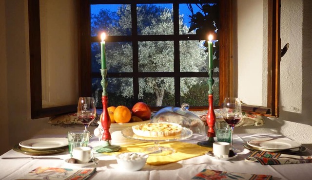 Cosy Blue flat with garden in Barberino Val d'Elsa