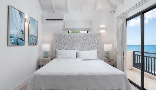 Beachfront villa